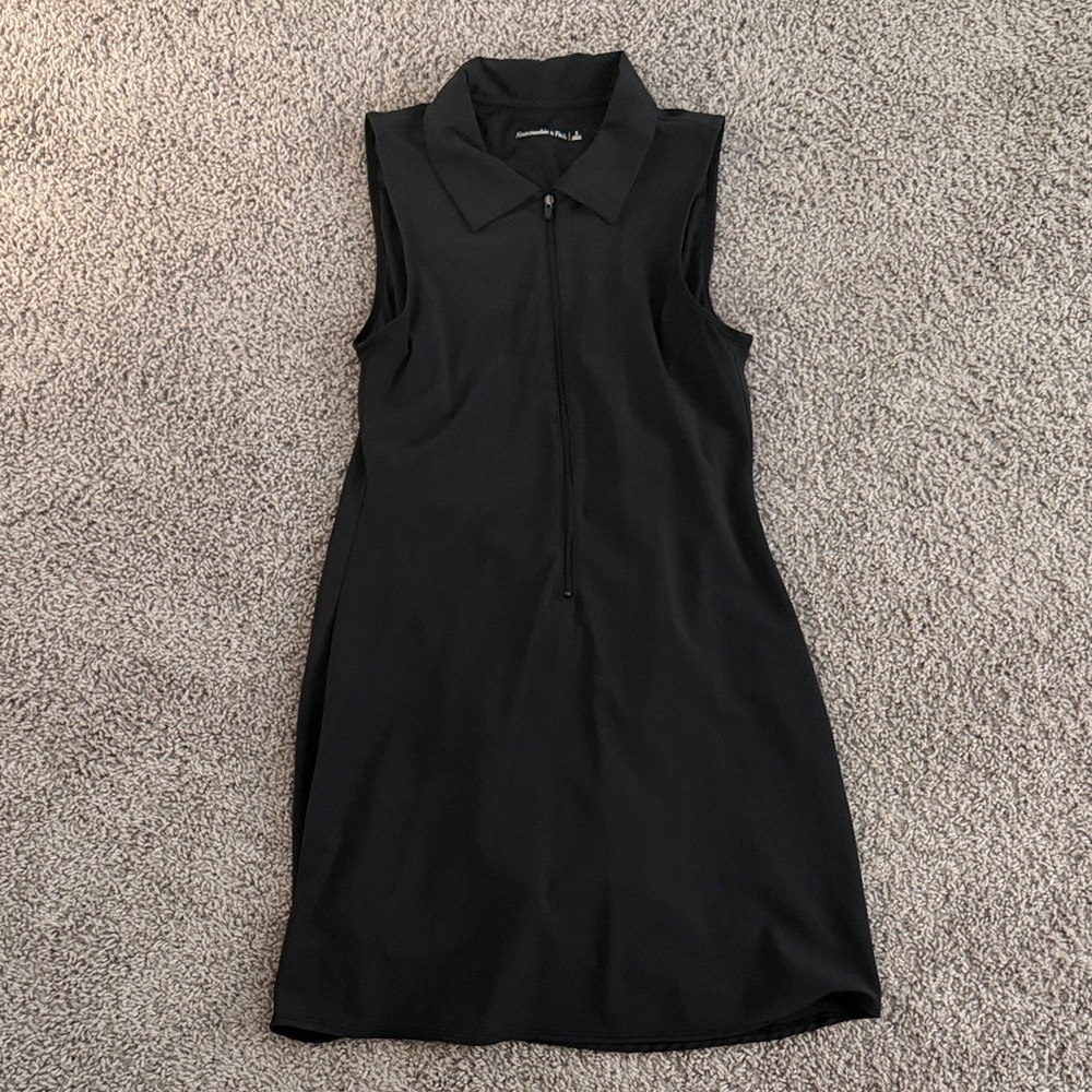Abercrombie & Fitch Black Collared Mini Dress
